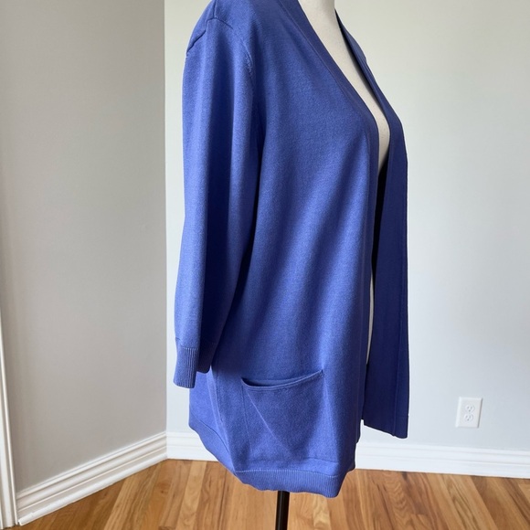 Leo & Nicole new with tags size XL petite open front cardigan 3/4 sleeve mature - Picture 5 of 13